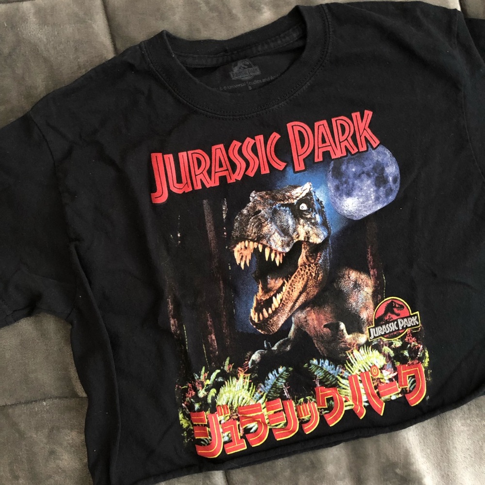 JURASSIC PARK CROPPED TEE